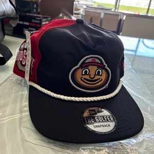 New Era Ohio State Buckeyes The Golfer Snapback Hat NCAA Nylon Rope Cap OSU